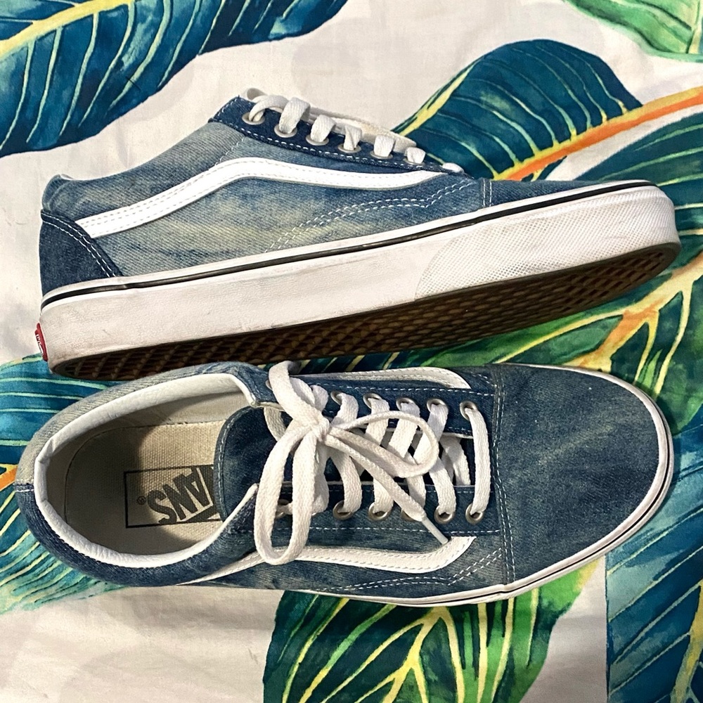 Jean material Vans 8 men 9.5 women’s